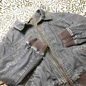 New York & Co Denim bomber